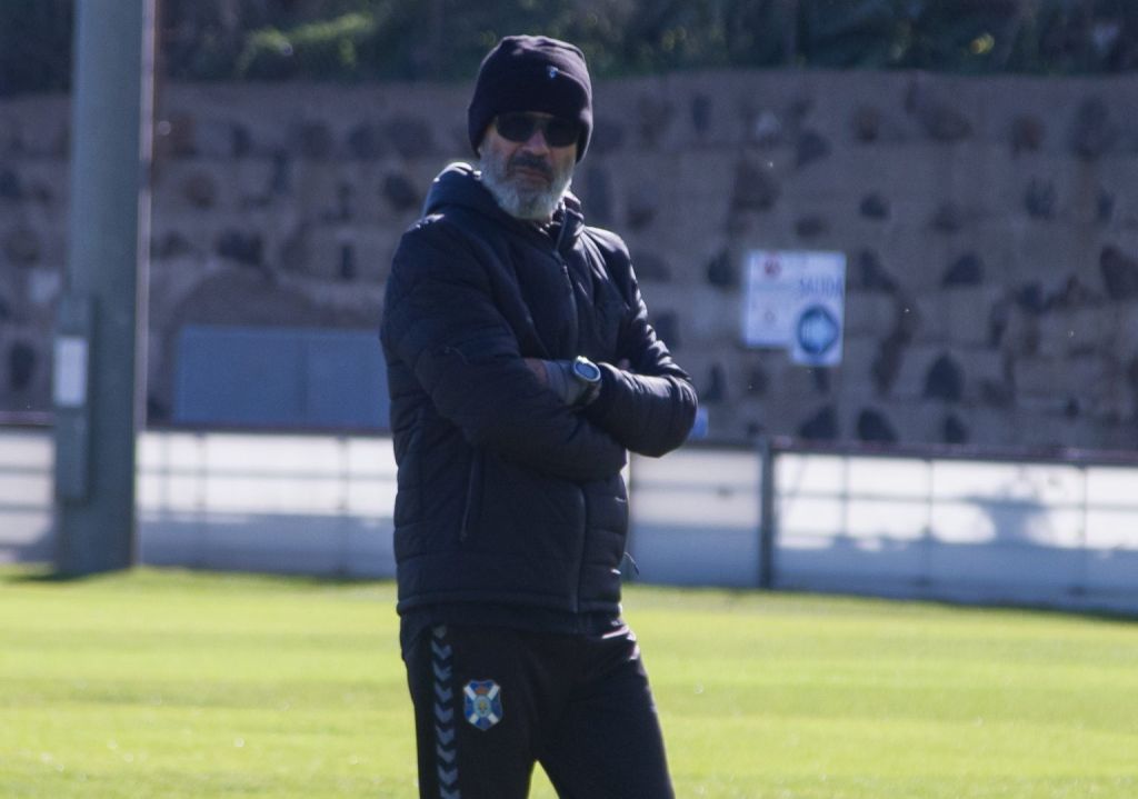 Álvaro Cervera durante un entrenamiento en la Ciudad Deportiva (@CDTOficial)