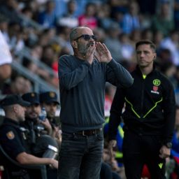 Álvaro Cervera en su redebut en el Heliodoro (San Acosta / CD Tenerife)