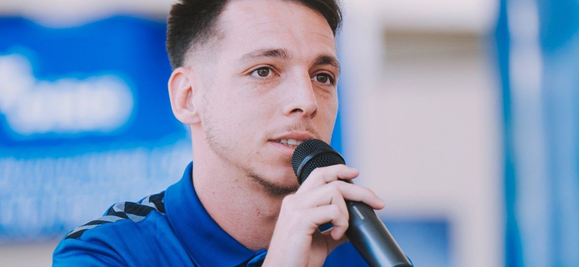 Álvaro Romero ya habla como blanquiazul (@CDTOficial)