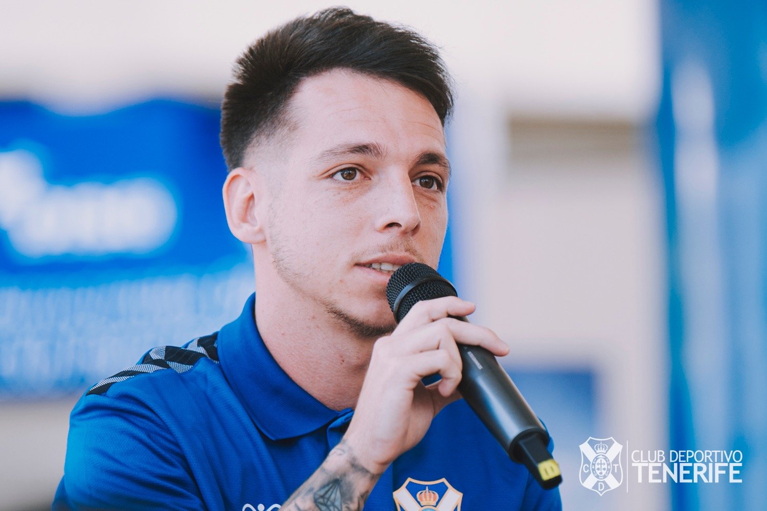Álvaro Romero ya habla como blanquiazul (@CDTOficial)