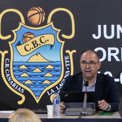 Aniano Cabrera en la Junta de este 19 de enero (CB Canarias)
