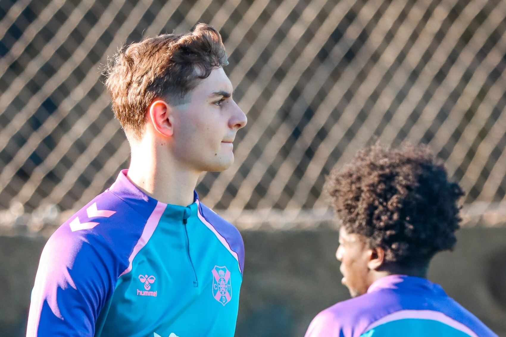 Antal en uno de sus primeros entrenamientos como blanquiazul (CD Tenerife)