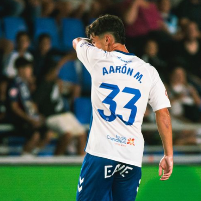 Aarón Martín en su debut en el Heliodoro (@aaronmartinluis_)