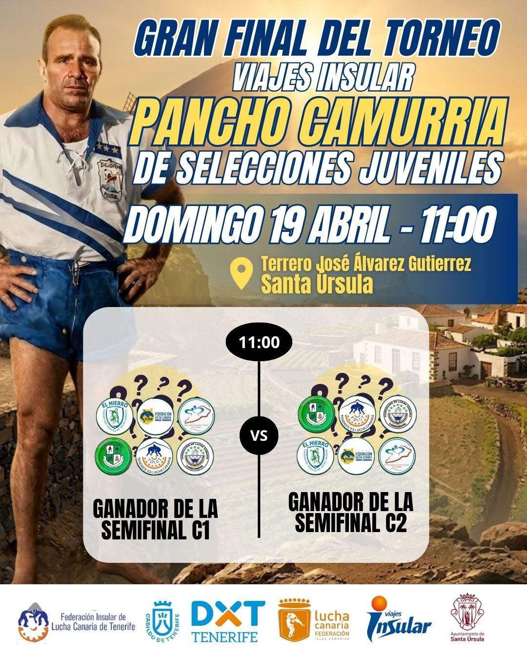 Cartel Pancho Camurria GRAN FINAL DOMINGO 19