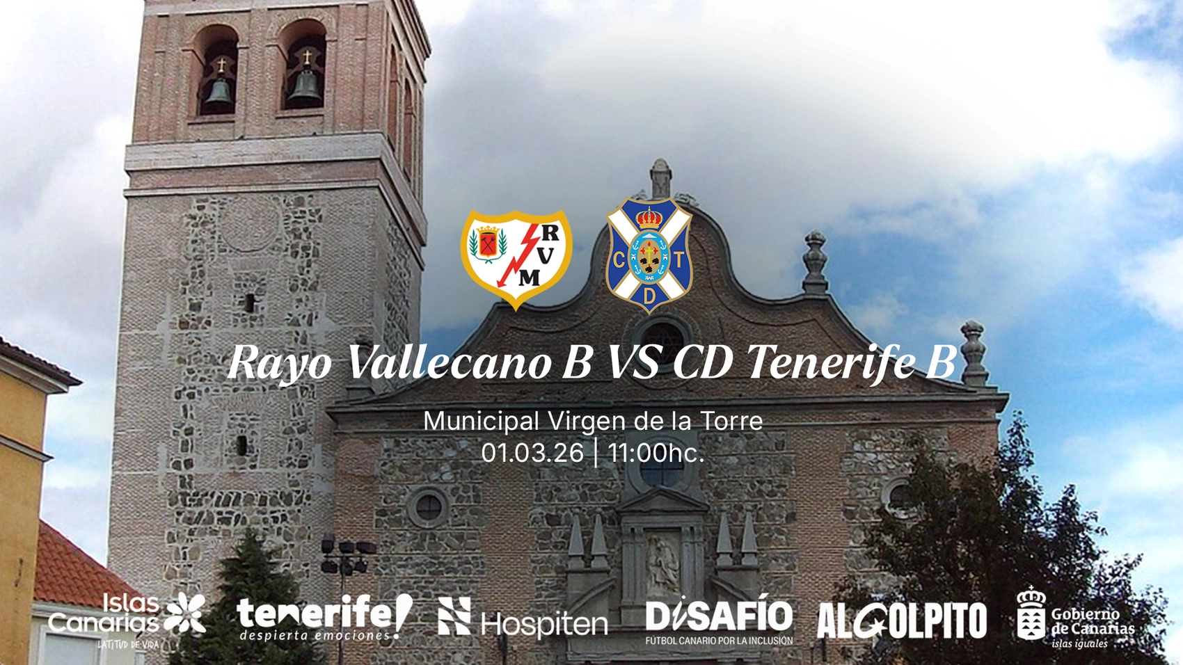 Cartel del partido (CD TENERIFE)