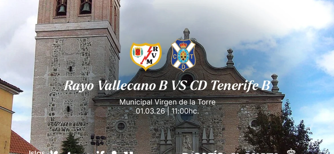 Cartel del partido (CD TENERIFE)