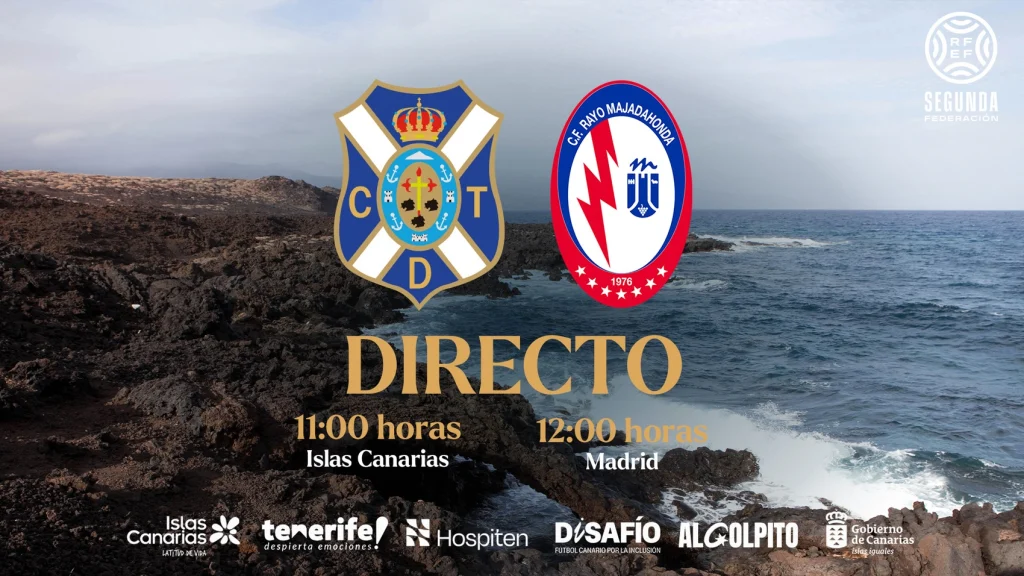 Cartel del partido Tenerife B- Rayo Majadahonda (CD TENERIFE)