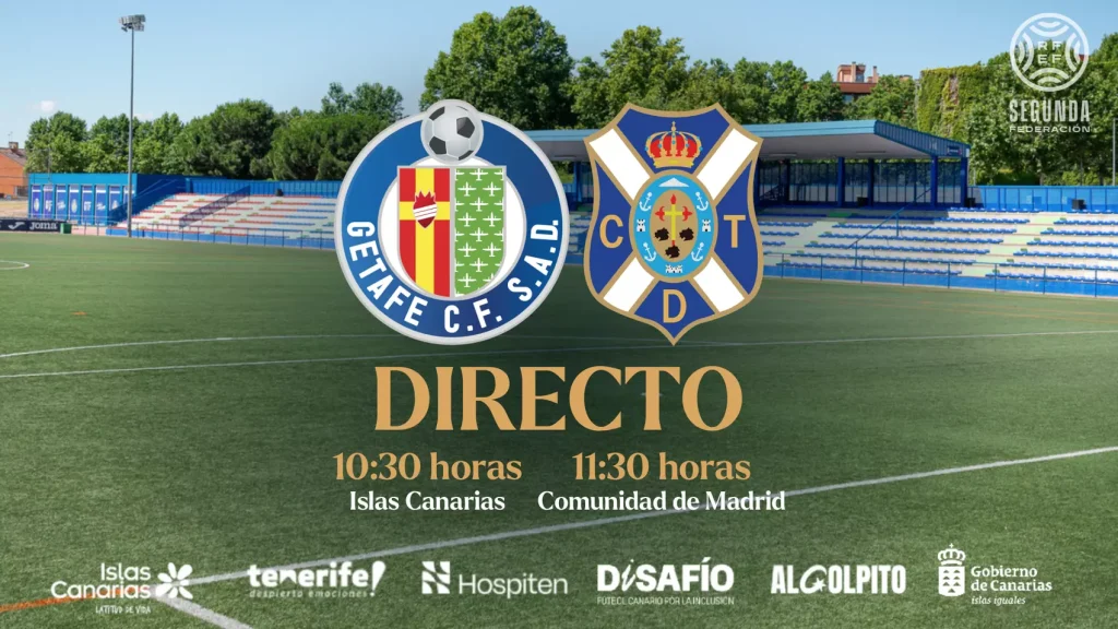 Cartel del partido del Tenerife B contra el Getafe B (CD TENERIFE)