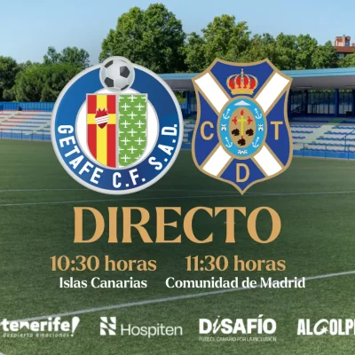 Cartel del partido del Tenerife B contra el Getafe B (CD TENERIFE)
