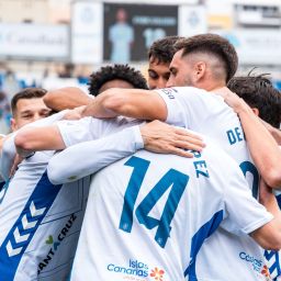 Celebración del 1-0 del Tenerife al Lugo (CD TENERIFE)
