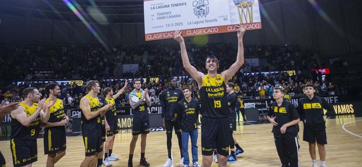 Celebración del billete para la Copa del Rey (CB CANARIAS)