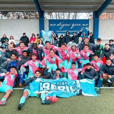 Celebración del filial en Madrid (CD Tenerife)