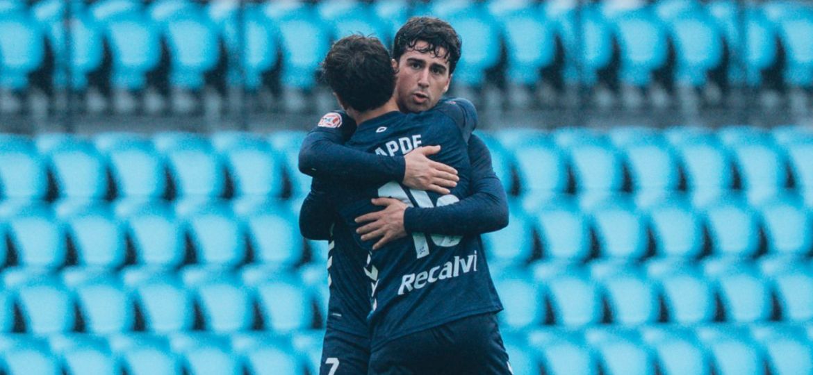 Los jugadores del Celta Fortuna celebran uno de los goles (@CANTEIRACELESTE).