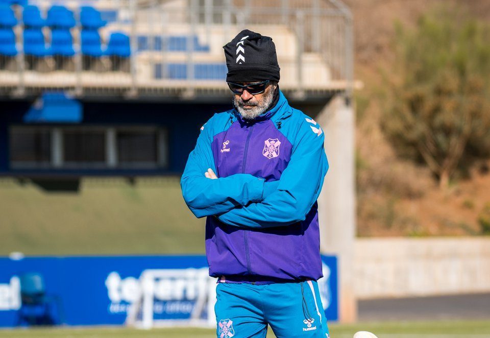 Cervera durante un entrenamiento (CD Tenerife)