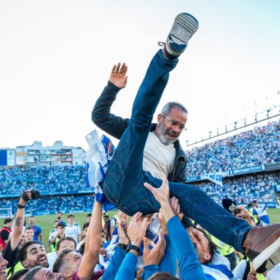 Manteo a Cervera (CD TENERIFE).|Aitor Sanz (CD TENERIFE).||