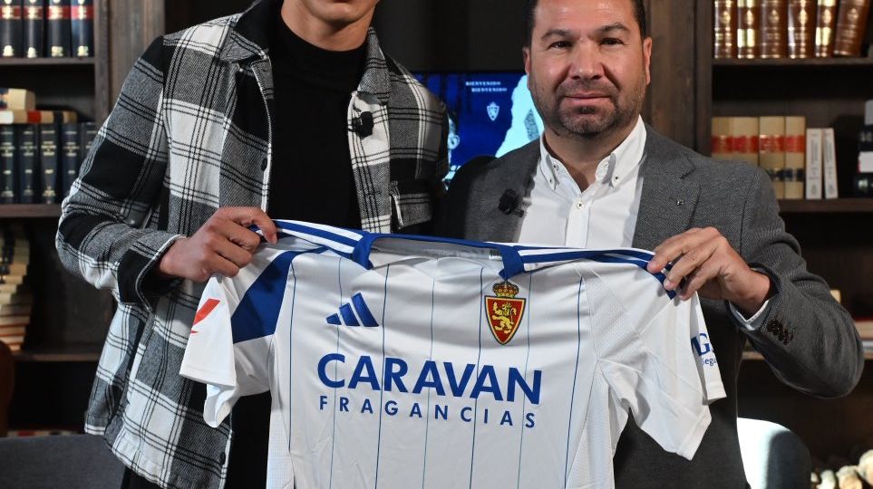 Kevin Arriaga y Juan Carlos Cordero (REAL ZARAGOZA).
