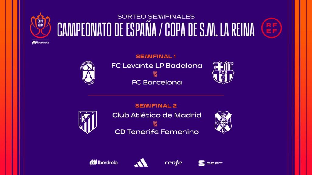 Cuadro de semifinales de la Copa de la Reina de fútbol (RFEF)