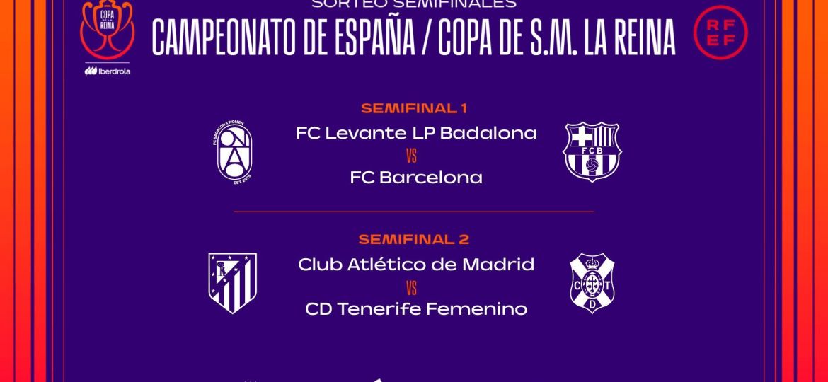 Cuadro de semifinales de la Copa de la Reina de fútbol (RFEF)