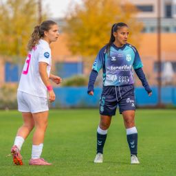 Yerliane Moreno durante un encuentro de la Liga F (CDT Femenino)