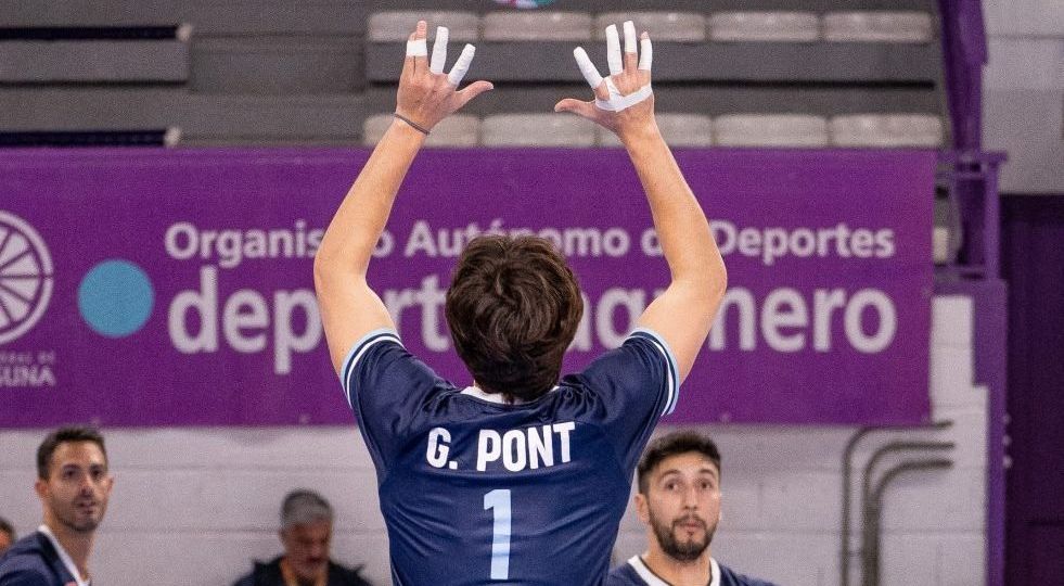 Guillem Pont durante el partido (CEDIDA)