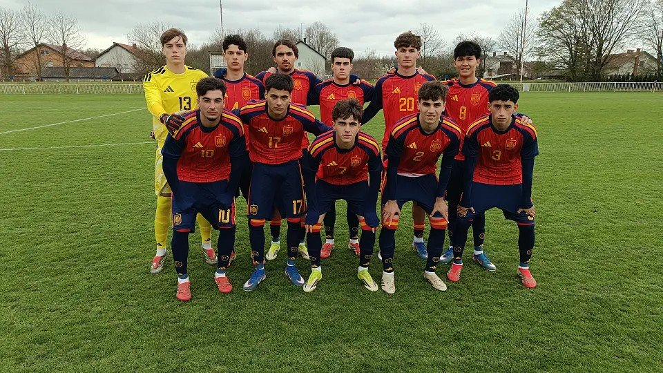 Dani Fernández, con la selección española (RFEF)