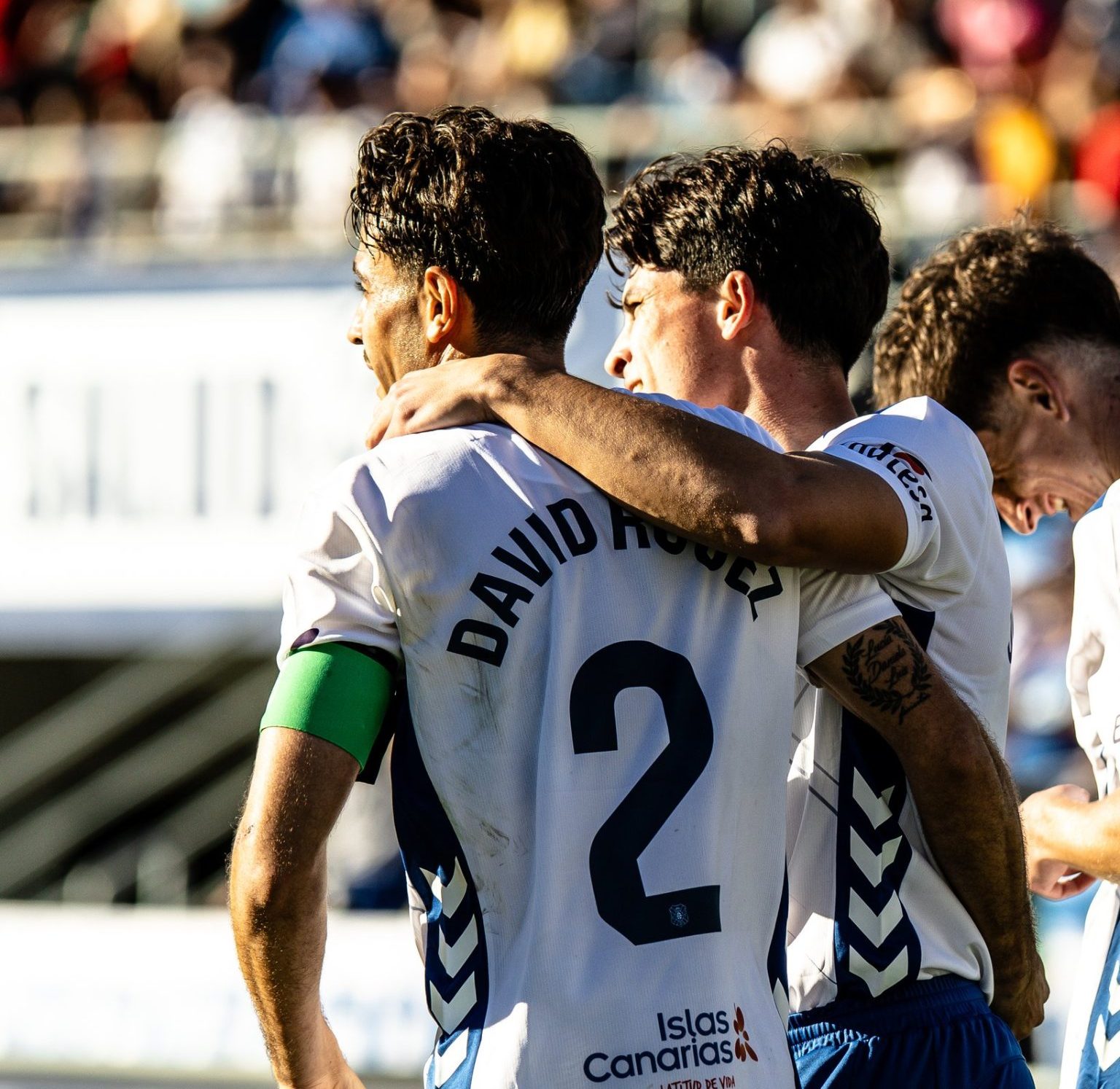 David Rodríguez y Juanjo, que fabricaron el 4-0 (CD Tenerife)