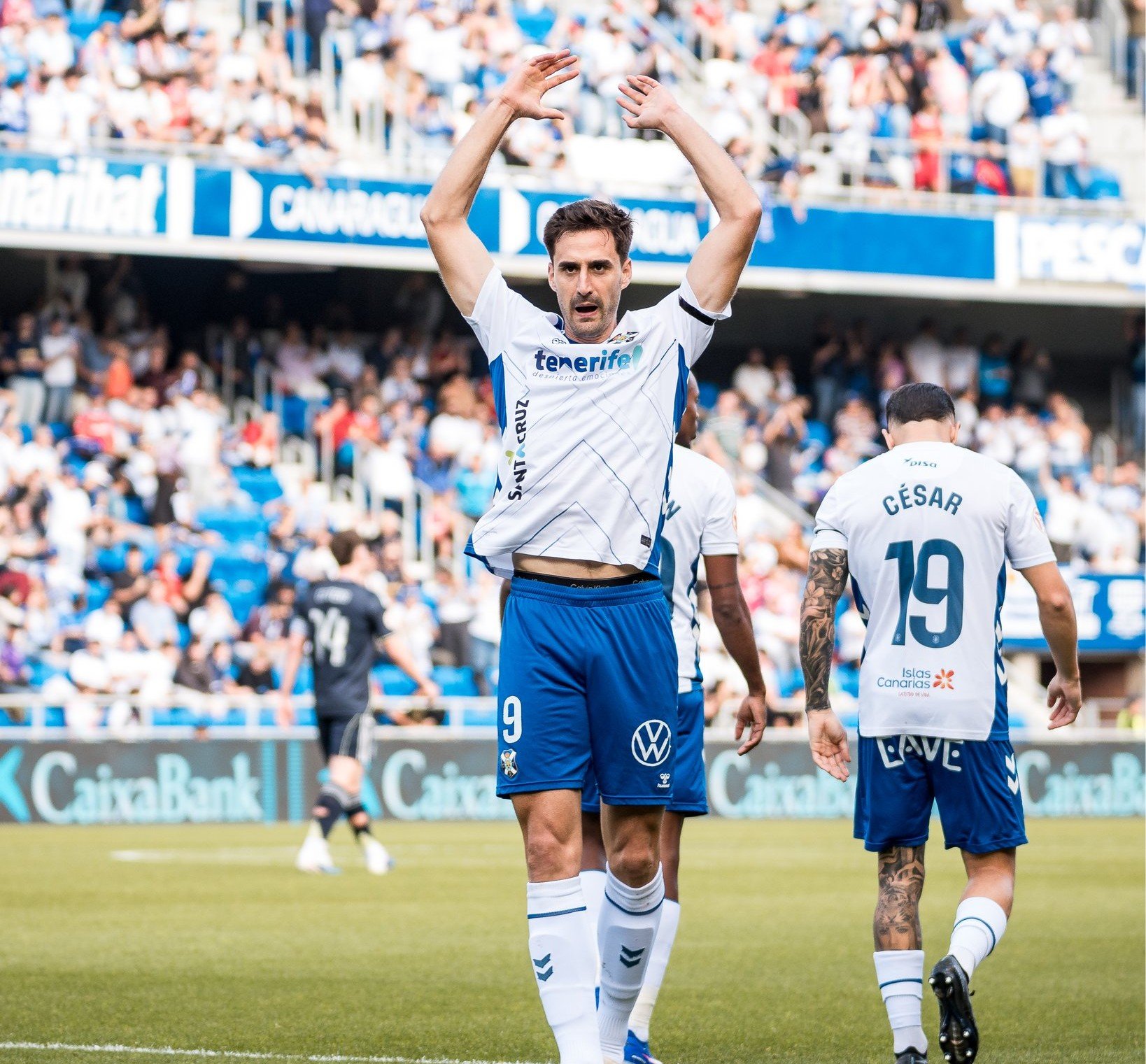 De Miguel después de marcar al CAstilla (CD TENERIFE)