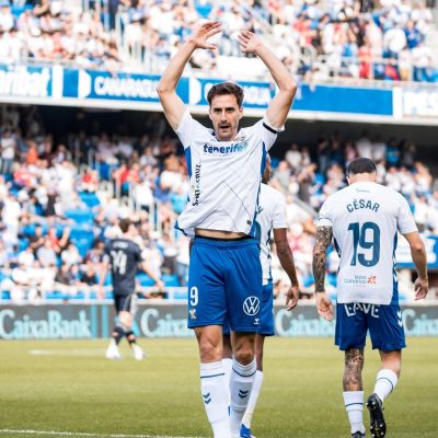 De Miguel después de marcar al CAstilla (CD TENERIFE)