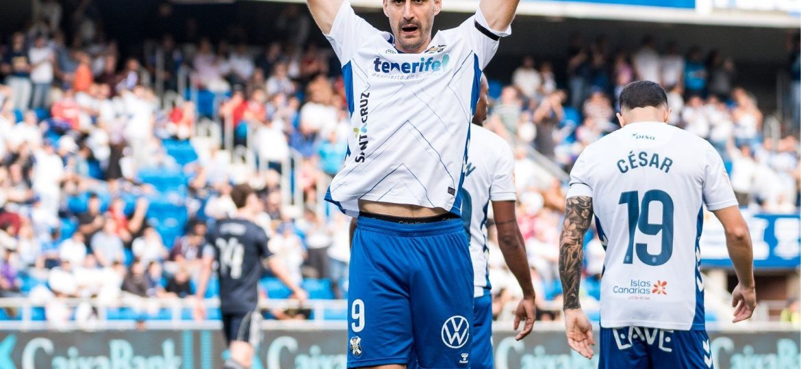 De Miguel después de marcar al CAstilla (CD TENERIFE)