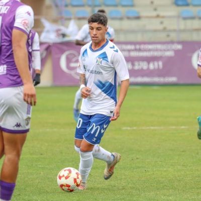 Dylan jugando con el filial en Guadalajara (CD Tenerife)