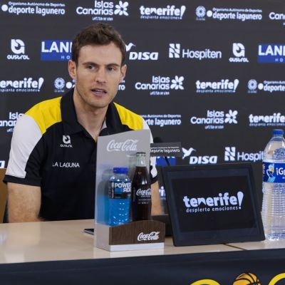 Tim Abromaitis en rueda de prensa (CB Canarias)