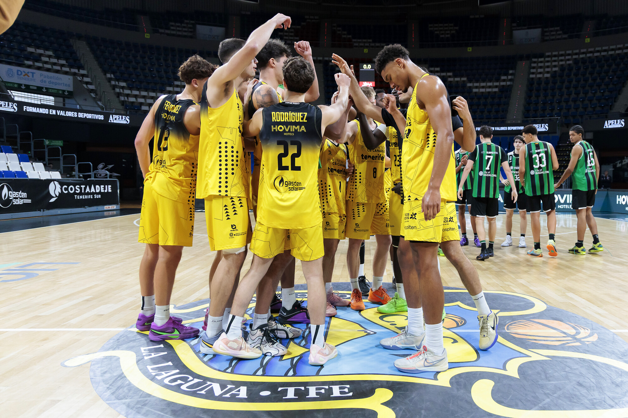 El filial canarista, después de un partido (CB Canarias)