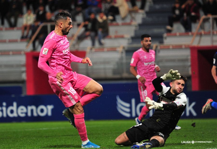 Enric Gallego y Ángel en el Amorebieta- Tenerife la pasada temporada (LA LIGA)|