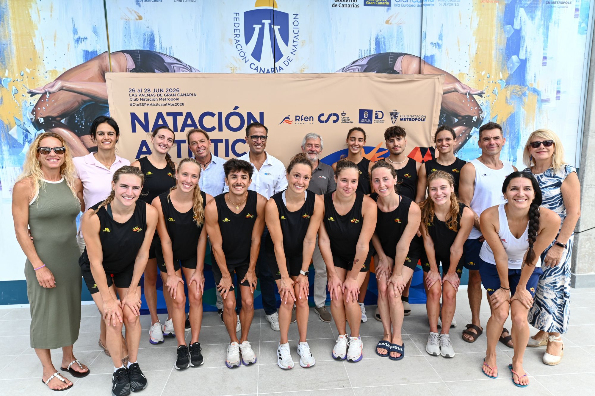Visita al entrenamiento de la selección de natación artística (CEDIDA)