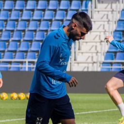 Fabio durante un entrenamiento (@CDTOficial)