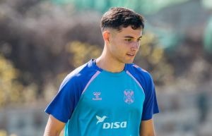 Fran Sabina entrenando (CD Tenerife)