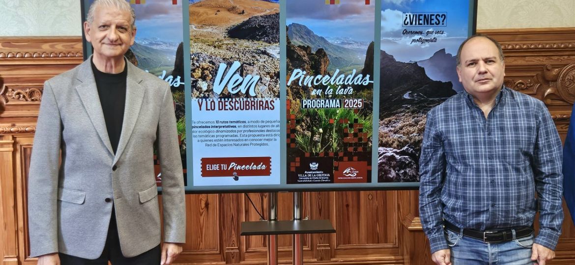 Francisco Linares tras la presentación de las rutas (LA OROTAVA)