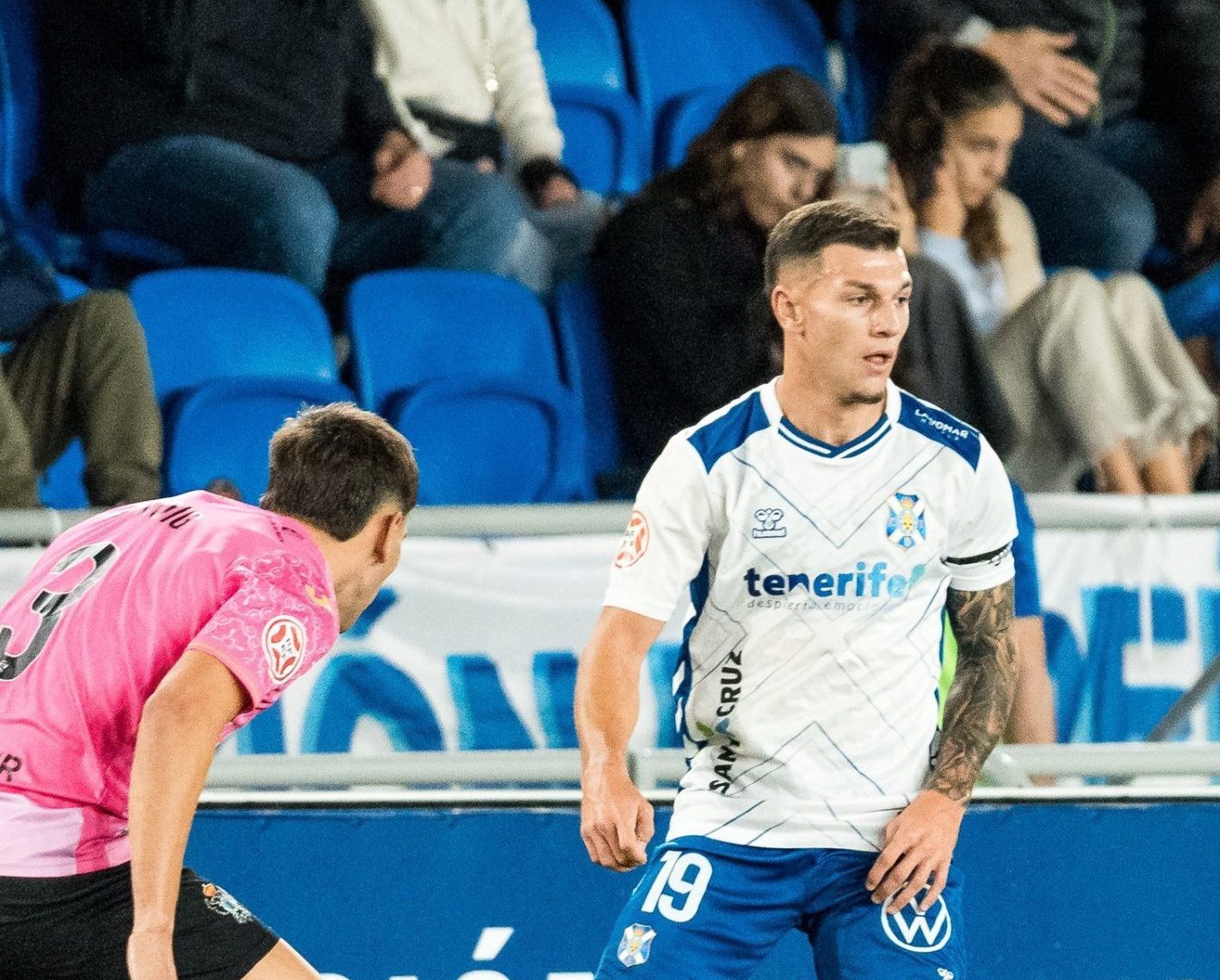 César durante el partido (CD TENERIFE)