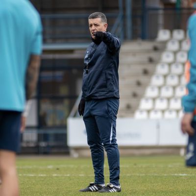 Alejandro Sandroni en un entrenamiento (@CFTalavera)