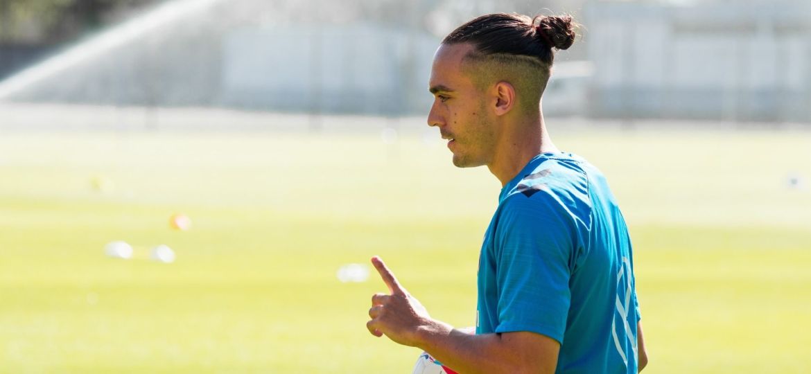 Luismi Cruz se prepara para el primer partido de Liga (CD TENERIFE)
