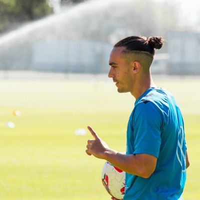 Luismi Cruz se prepara para el primer partido de Liga (CD TENERIFE)