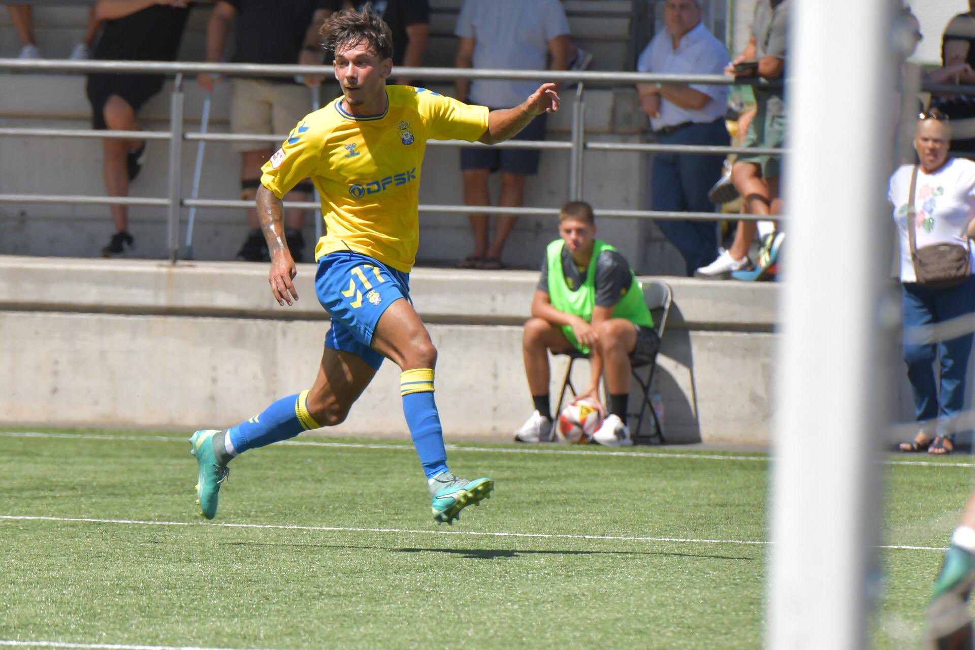 Gabri, en un partido con Las Palmas (UD LAS PALMAS)