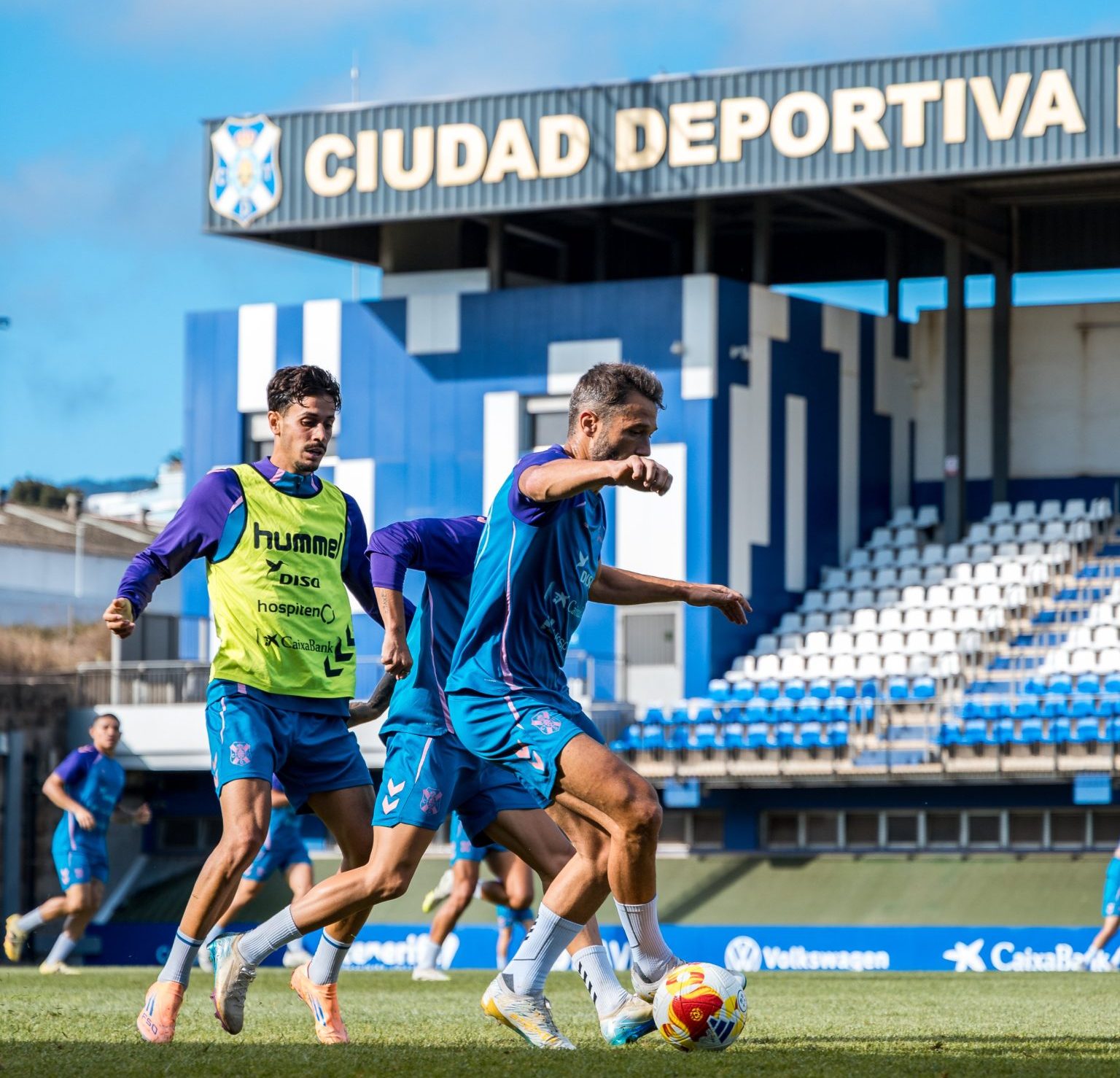 Aitor Sanz en un entrenamiento (CD TENERIFE)