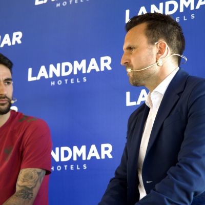 Ayoze García en la presentación de Iván Chapela (CD TENERIFE)