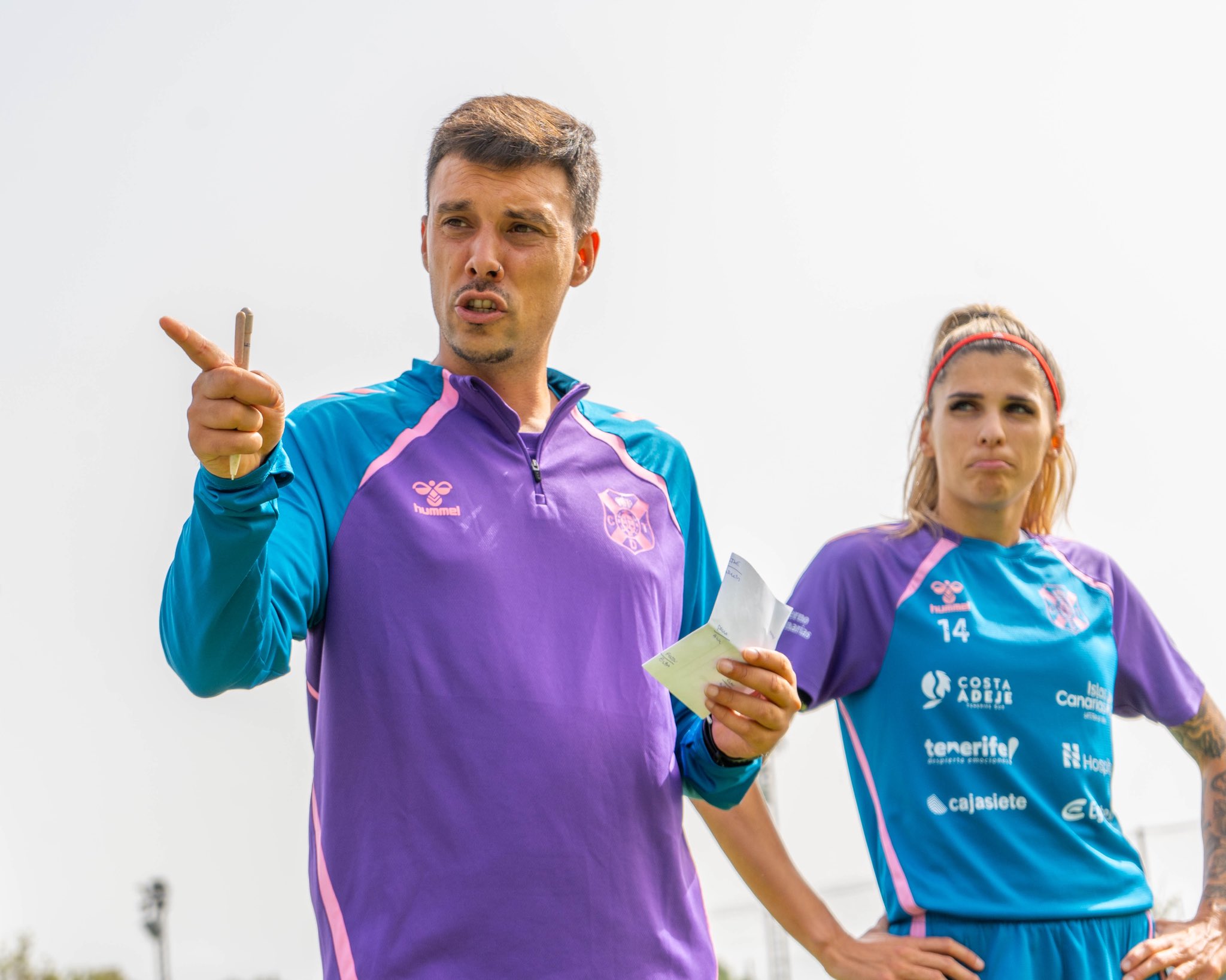 Yerai Martín en un entrenamiento (CDT Femenino)