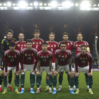 Antal Yaakobishvili con la selección sub-21 húngara (MLSZ)