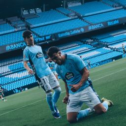 Los jugadores del Celta Fortuna celebran un gol (@CANTEIRACELESTE).
