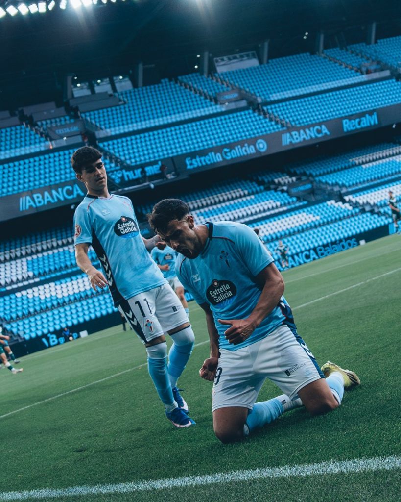 Los jugadores del Celta Fortuna celebran un gol (@CANTEIRACELESTE).