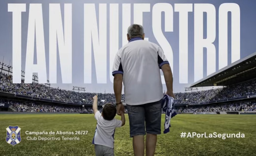 Cartel de la campaña de abonos del CD Tenerife 26-27 (CD TENERIFE)