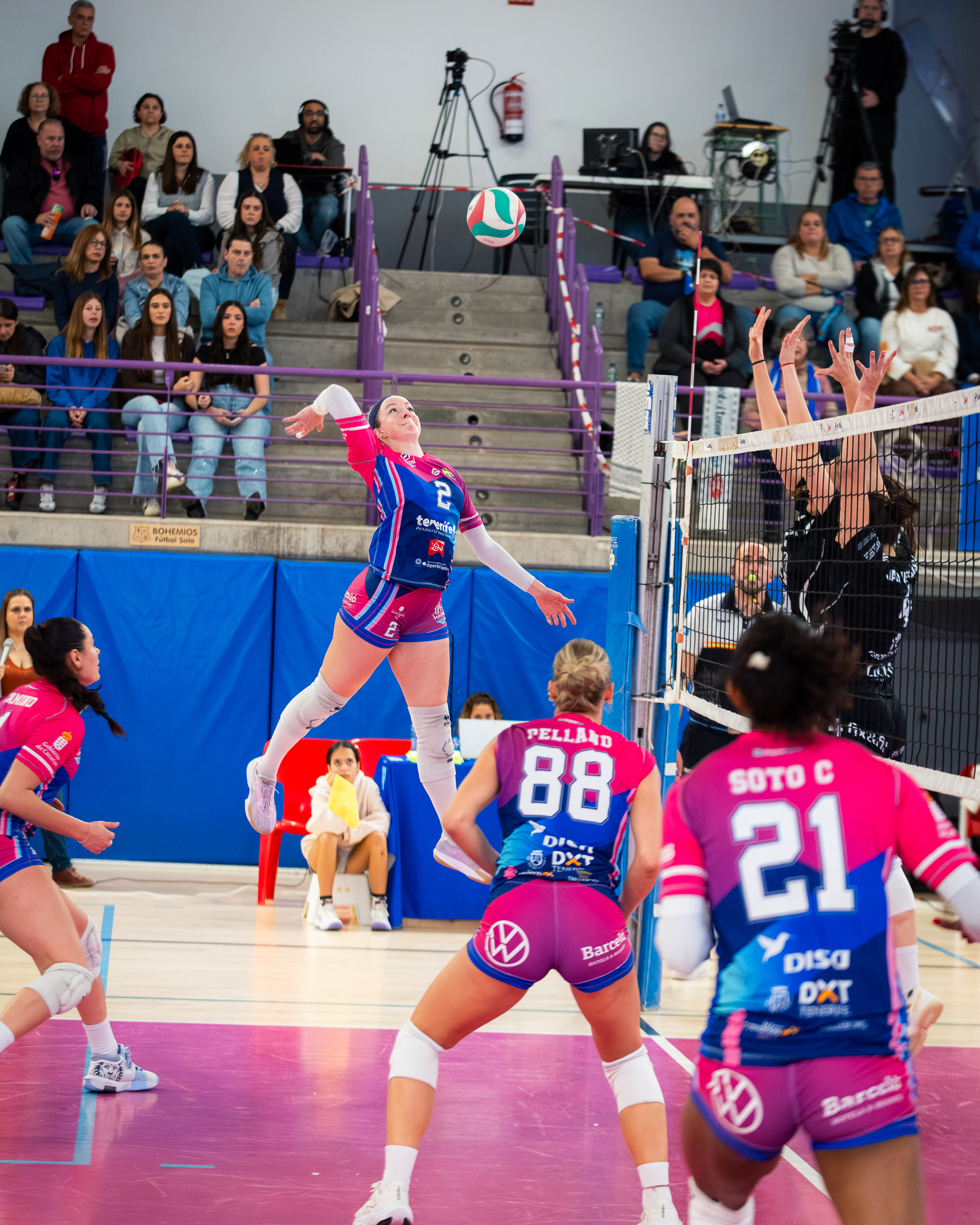 Acción del último partido entre Tenerife Libby's La Laguna y Heidelberg (CEDIDA).